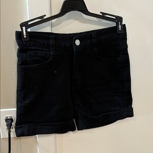 Classic Black High Rise Women's Shorts